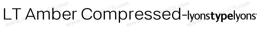 LT Amber Compressed字体转换